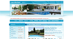 Desktop Screenshot of luxevillarent.com